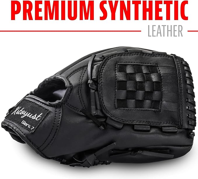 KRTOYUST® | Baseball Glove | Performance Composite Leather Baseball Mitts for Adult Youth | Baseball Softball Outfield Infield Mitts