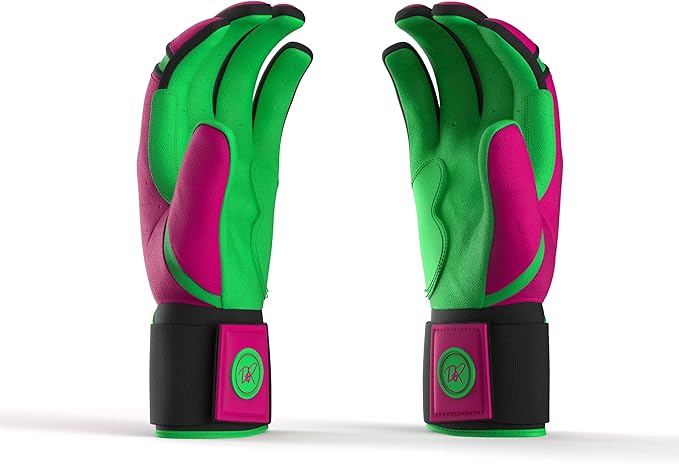 Drip & Rip Baller Series - Youth Batting Gloves + Adult Batting Gloves - for Softball and Baseball - Long Cuff Style for Men and Youth