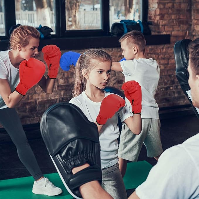 2 Pairs Boxing Gloves for Beginners & Kids, Boxing Training Gloves Suitable for Men & Women, Lightweight Shockproof Gloves for Training & Practice
