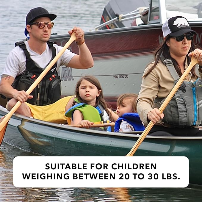 Stohlquist Infant Life Jacket, US Coast Guard Approved, Type II Life Vest (20-30 lbs) for Babies and Toddlers, Support Collar with Grab Handle, PFD for Pools, Lakes and Boating