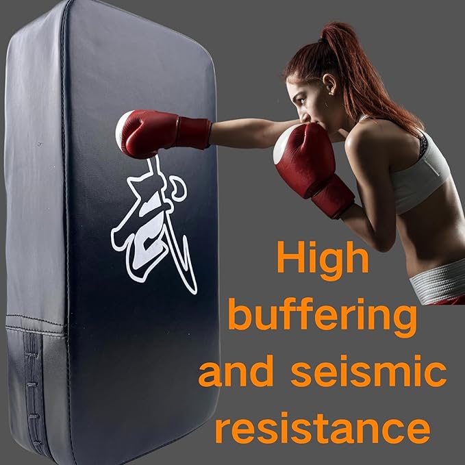 TLBTEK Taekwondo Kick Shield - Muay Thai MMA Karate Kickboxing Training Pads - Curved Leather Strike Shield