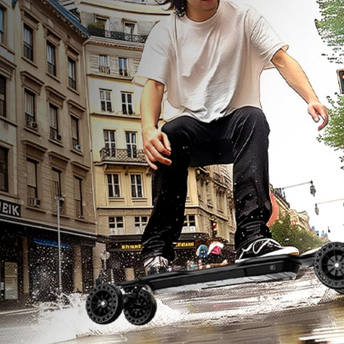 isinwheel V4/V6/V6pro/V8/V10 Electric Skateboard with Remote, 250W/450W/500W/1200W/3000W Brushless Motor, 9Mph/12Mph/30 Mph /32Mph Top Speed, Electric Longboard for Adults ＆Teens