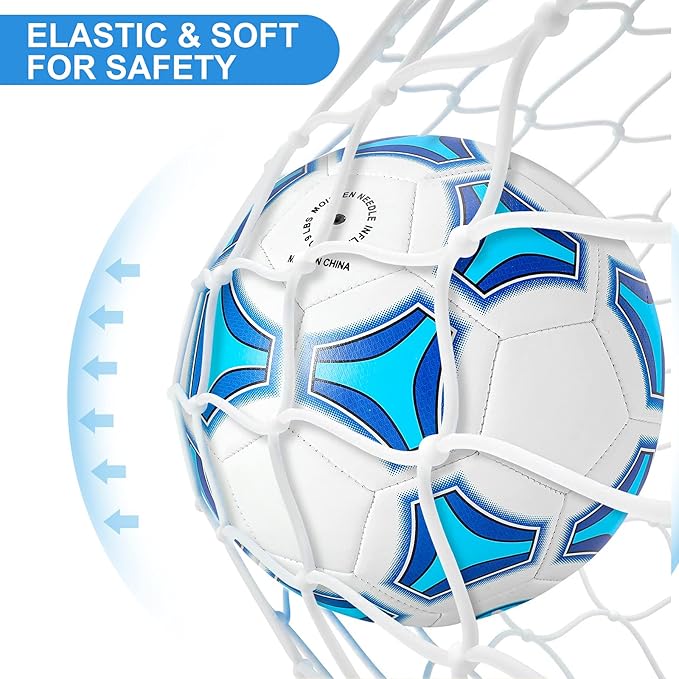 STEEFAN Soccer Ball Size 3/4/5 for Kids Outdoor Play,Color Change Soccer Stuff with Carry Net,Official Size Ball,Needles and Air Pump,Gift Idea for Kid Teen Boy Girl Junior and Men Women