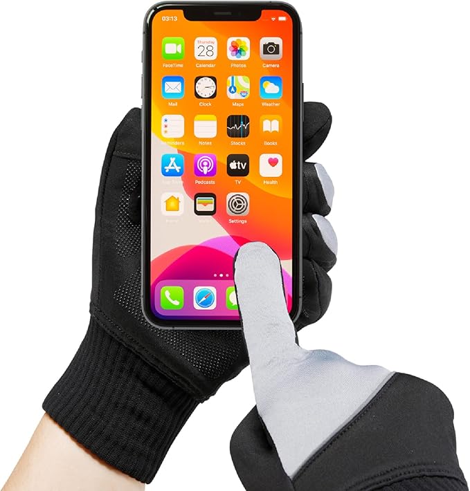 Waterproof Merino Wool Touchscreen Gloves – 3-Layer Thermal Winter Gloves with Nylon Outer, Windproof & Breathable for Outdoor Sports,Cycling,Hiking,Skiing Unisex