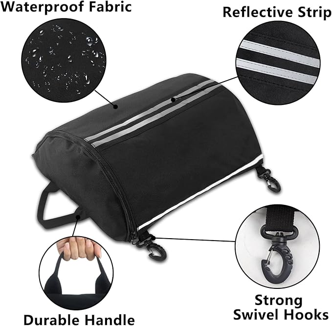 Deck Bag, Paddleboard Mesh Storage Bag for Kayaks, Surfboards, S-u-p, Stand-Up & Surfboard Accessories, Paddleboard Cooler organized with Swivel Hook Waterproof Zipper Pouch