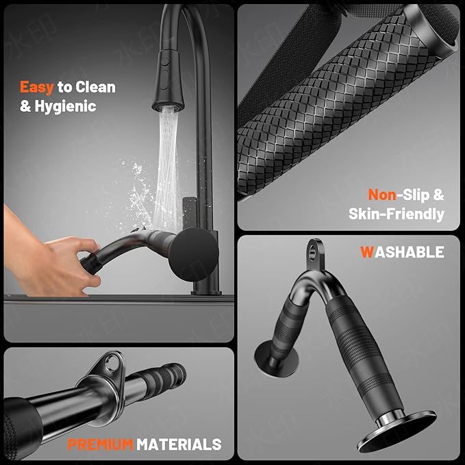 Cable Machine Attachment for Home Gym, Tricep Press LAT Pull Down Attachment, Cable Machine Accessories, Tricep Press Down Cable Attachment for Weight Fitness Multiple Options