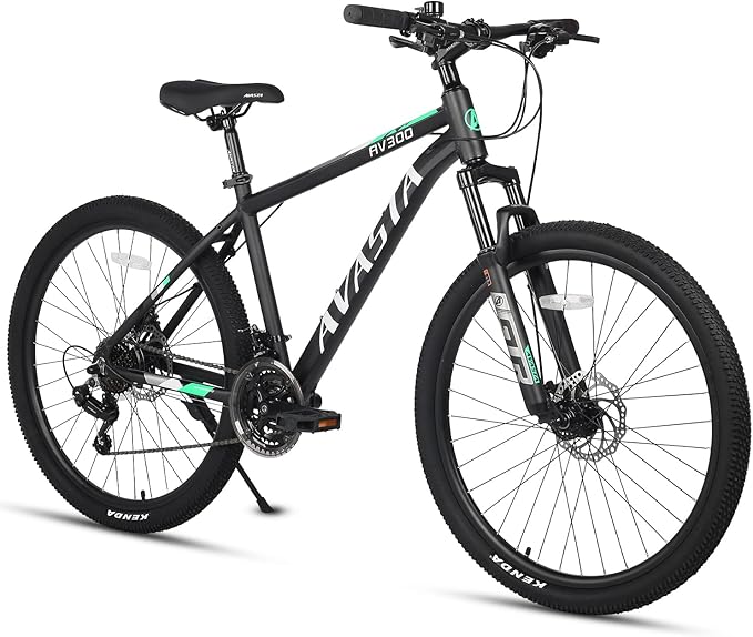 AVASTA AV300 26 27.5 inch Mountain Bike with 21-Speed，Aluminum Frame, Dual Disc Brake, Comfortable Saddle,Multiple Colors