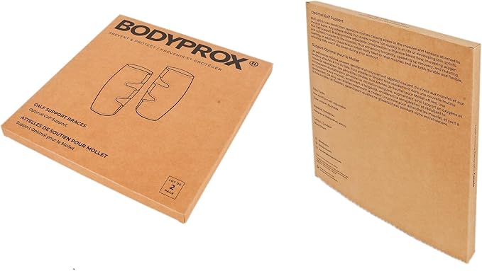 Bodyprox Calf Support Brace 2 Pack, Adjustable Shin Splint Compression Calf Wrap