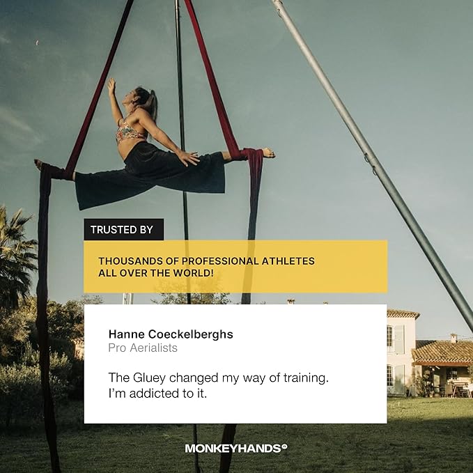 MonkeyHands Gel Grip Pole Dance, Calisthenics, Rings, Parkour, Gymnastics, Padel, Tennis and More - High Performance - Skin Friendly, Vegan, Without Parabens and Petrolatum - 100ml.