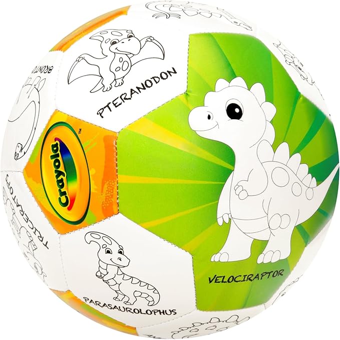 Crayola Score N’ Explore Officially Licensed 5” Color Ball, Interactive Coloring Soccer Ball for Kids, Fun Learning Toy Activity Ball