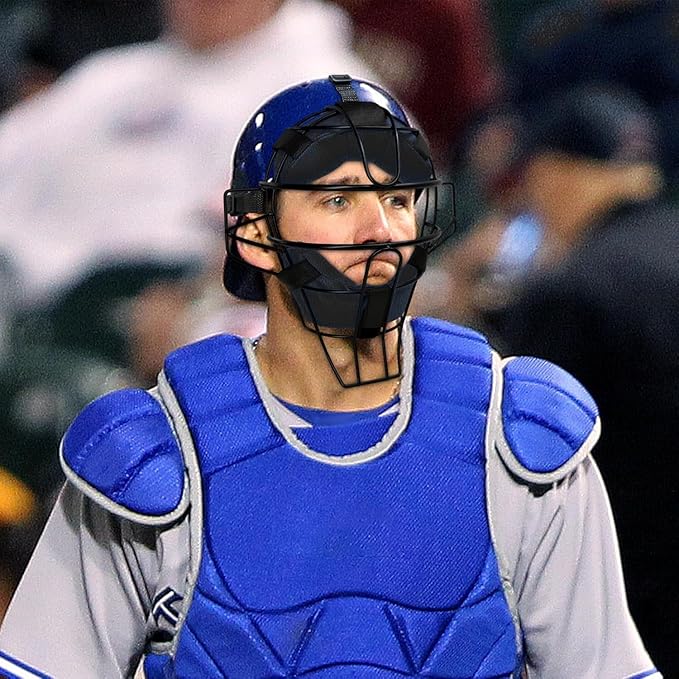 Baseball Catcher Mask Umpire Mask,Full-Face Protection Mask for Baseball,Lightweight Secure Fit Provides Maximum Protection and Comfort – Does Not Obstruct View