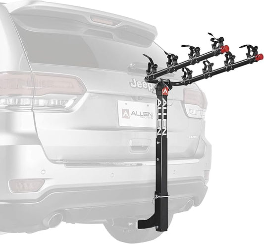 Allen Sports Deluxe 4-Bike Hitch Mount Rack (2-Inch Receiver) , Black