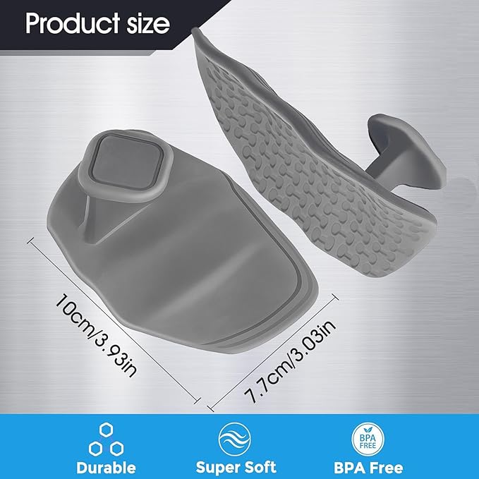 2PCS Anti-Slip Gym Grips Fingerless Workout Gym Gloves, Ergonomic Workout Grip for Men Women Crosstraining Hand Palm Protection, Weight Lifting Grips for Bodybuilding, Deadlifts