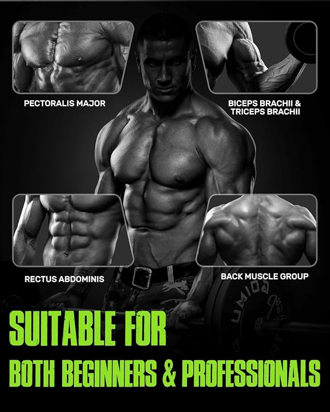 PB01 7FT Olympic Barbell, Weight Bar with Knurled Grip, 1000lb Capacity Strength Training Deadlift Bar for Squat, Weightlifting, Bench Press, Fits 2-inch Standard Weight Plates