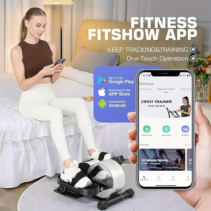 ANCHEER Under Desk Elliptical Machine Transform Your Life - High-End, Portable, Mini Leg Exerciser While Sitting. Perfect for Seniors, No Noise. Ideal Gift for Family As Seen on TV