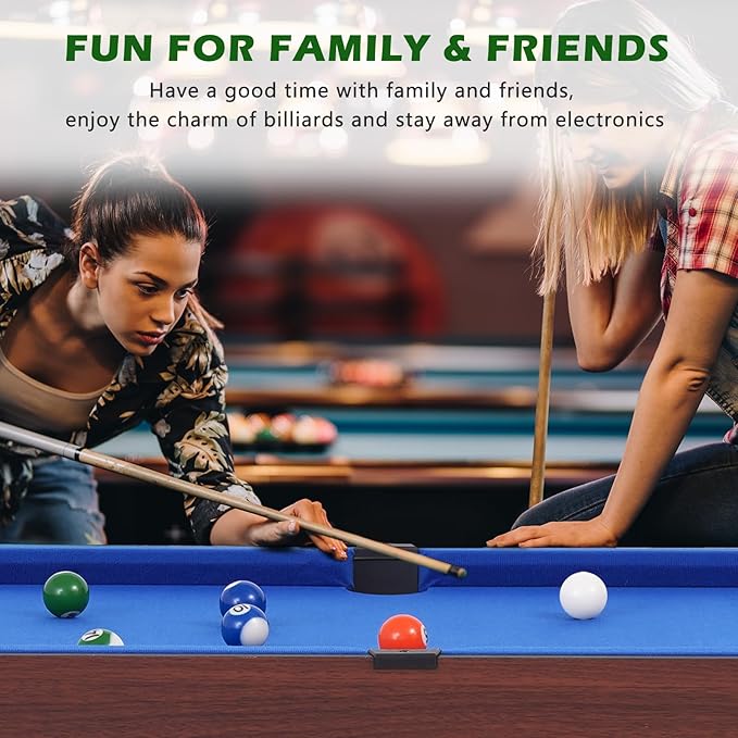 48" Multi Game Table, 9 in 1 Combo Game Table, Arcade Combination Game Table Set w/Billiards, Ping Pong, Hockey, Basketball, Bean Bag and Foosball for Adult, Kids, Home,Game Room