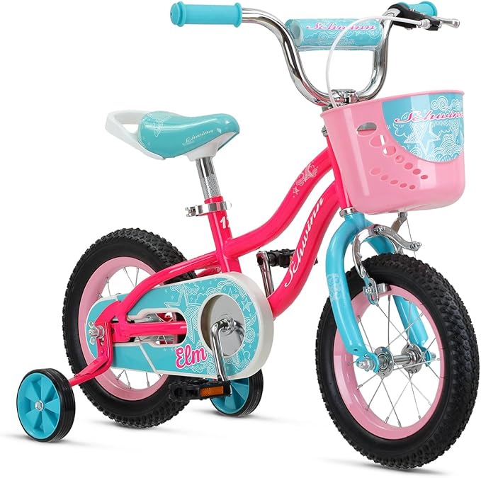 Schwinn Elm and Koen Bike or Balance Bike, 12-20 Inch Bike for Kids Ages 2-13, Black, Blue, Red, Teal, Pink or Purple, SmartStart Ergonomic Design, Adjustable Seat Grows with Child, Training Bicycle