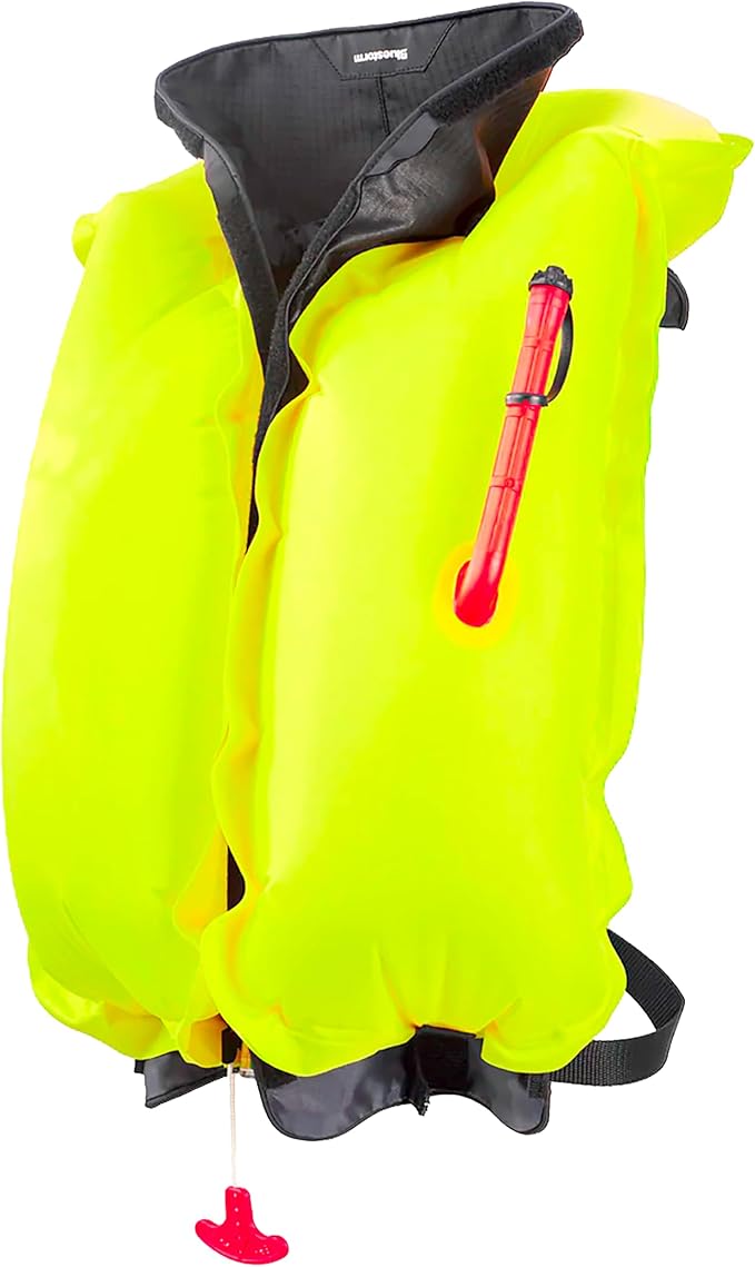 BLUESTORM Cirrus26 Inflatable PFD Life Jackets for Adults | US Coast Guard Approved Automatic Life Vest w/Manual Override Convertibility