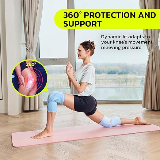 Compression Knee Brace for Women & Men, 2 Pack AOCELL Knee Sleeve Support for Knee Joint Pain Relief, ACL, Meniscus Tear, Arthritis - Breathable for Workout, Running, Gym, Sports, Fitness S