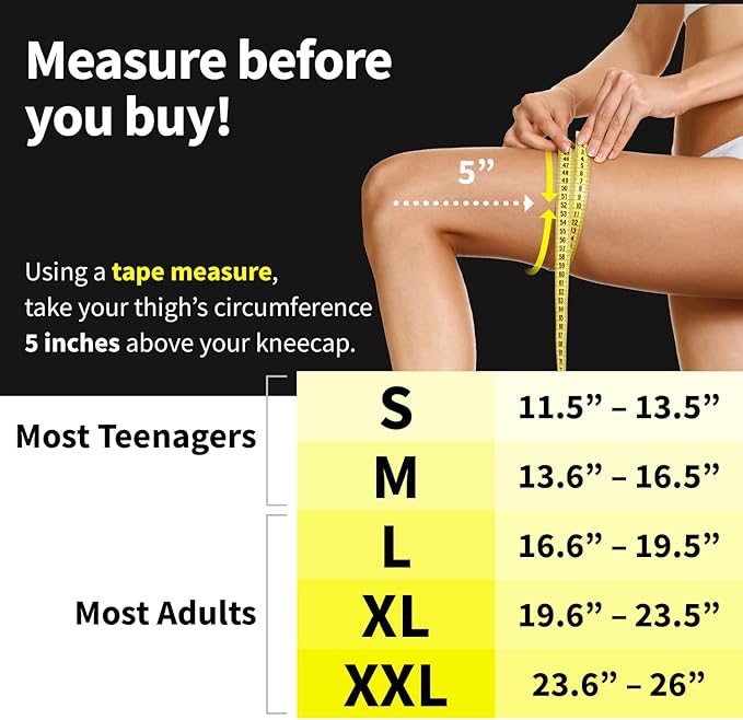 POWERLIX Knee Compression Sleeve - Best Knee Brace for Knee Pain for Men & Women – Knee Support for Running, Basketball, Volleyball, Weightlifting, Gym, Workout, Sports - (Light Blue XL)