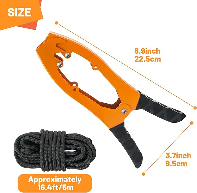 Kayak Anchor Grip, Kayak Brush Gripper with 16.4ft Paracord to Anchor Float, Canoe, Boat for Fishing Boating and Camping, Kayak Accessories
