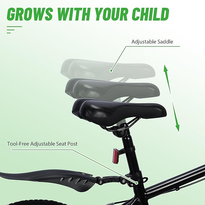 20 Inch Freestyle BMX Bike Bicycles, 20 Inch Boys Bikes Kid Bicycle for 7-12 Years Old Kid and Beginner Level Rider, Single Speed, Outdoor Cycling Bike Kids Mountain Bike, Multiple Colors