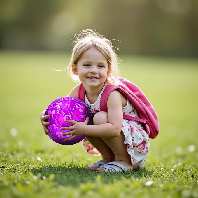 Soccer Ball Size 3, Size 4 - Kids Aged 3-5 6-8 8-12 Outdoors Sports Training Playing Ball Set with Pump Teens Girls Boys Back to School Gift