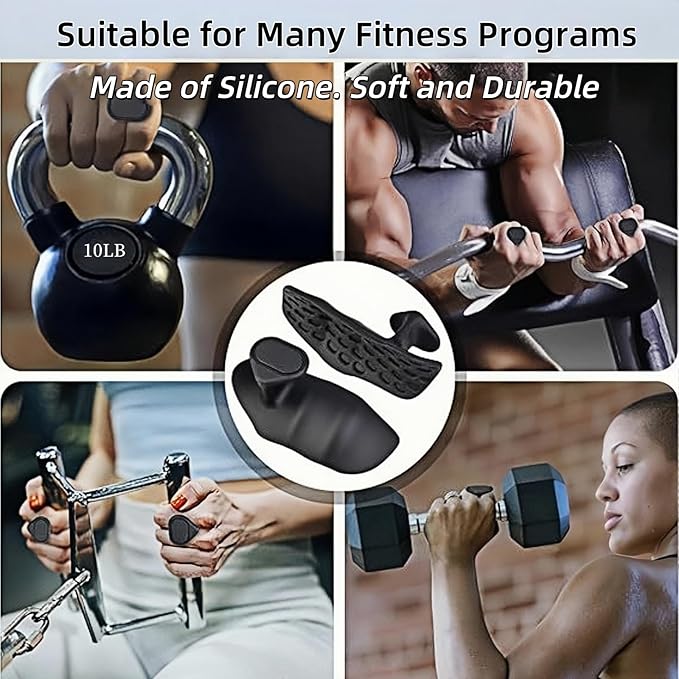 Anti-Slip Workout Grips, Ergonomic Workout Gloves, Weight Lifting Grips, for Men and Women, Silicone Gym Grips Pads, Soft, Palm Protection, Suitable for Various Fitness Training