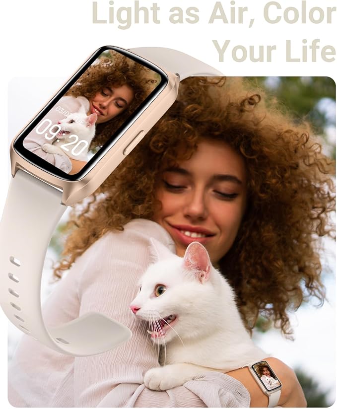 Health Fitness Tracker with 24/7 Heart Rate, Blood Oxygen, Blood Pressure, Sleep Tracker, 5ATM Waterproof Activity Trackers with Step Tracker, Pedometer (S & L Bands Included)