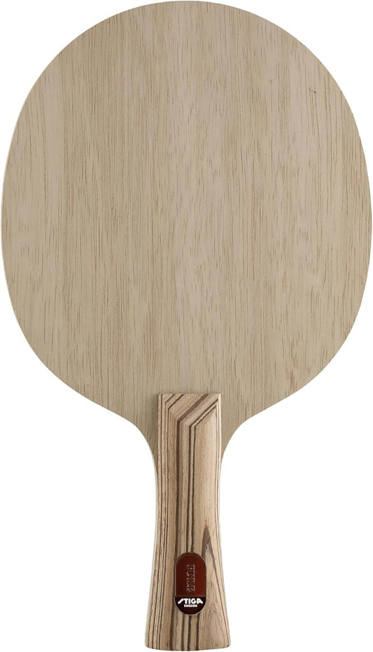 Stiga Pure Table Tennis Blade, Round Wood Blade for Experienced Advanced Offensive Players, Competition Approved
