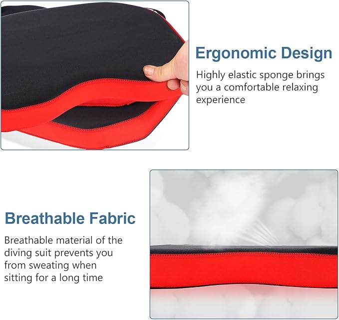 Kayak Seat Cushion Flotation Fishing Boat seat Cushion pad, Comfortable Thicken Kayak Canoe Seat Pad Cushion for Kayak Outdoor Fishing Camping, Ergonomic Non Slip Seat Cushions