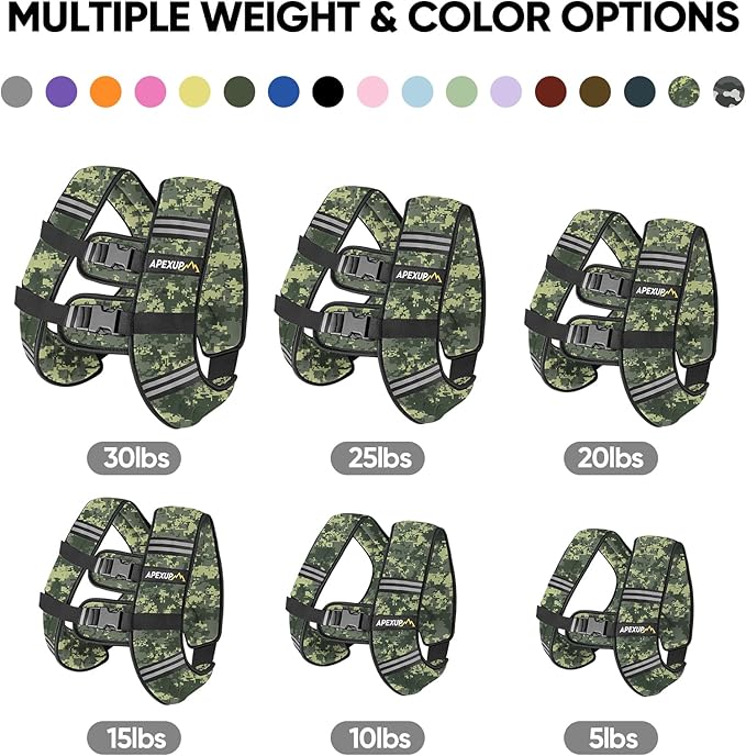 APEXUP Weighted Vest Men Women, Weight Vest for Women Workout Equipment for Strength Training Running
