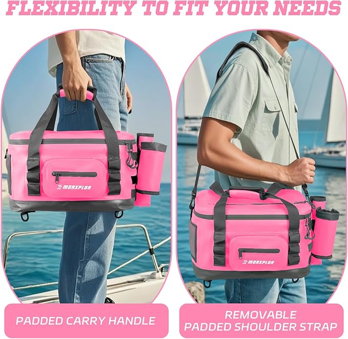 Waterproof Shell 24 cans Paddle Board Cooler Bag, Sup Deck,Kayak Cooler Bag Accessories
