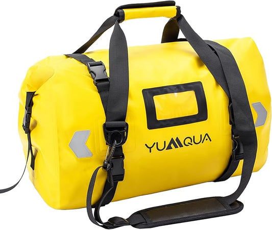 Waterproof Duffel Bag, Large Duffle Bag for Travel Heavy Duty Dry Bag with Durable Strap & Handle for Outdoor Motorcycle Boating Rafting Kayaking Paddleboarding