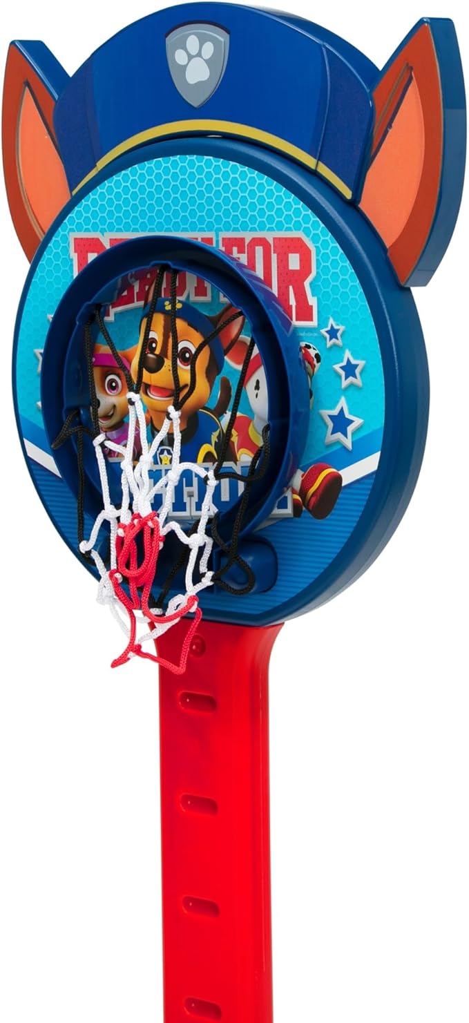 PAW Patrol Plastic Basketball Set by Delta Children – Includes Basketball Hoop, 1 Basketball and Ball Pump