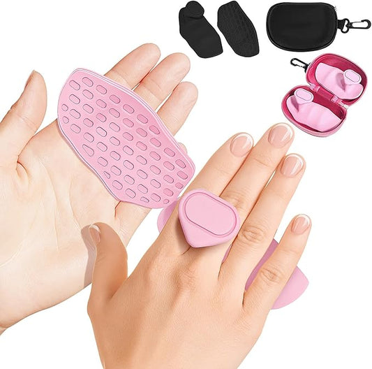 2Pairs Pure Grips - Workout Gloves Barbell Pad for Weight Lifting，Gym Grips Pads，Hand Grips for Deadlifts，Lifting Grips & Weight Grip Pads for Men and Women