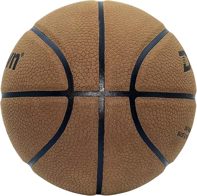 Size 7 Basketball Official Game Ball- Non-Slip,Wear-Resistant,High Bounce,29.5 Inch Indoor/Outdoor Leather Basketballs for Men & Youth, Perfect Grip & All-Weather Performance