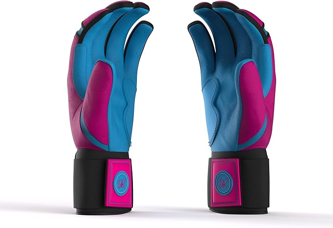 Drip & Rip Baller Series - Youth Batting Gloves + Adult Batting Gloves - for Softball and Baseball - Long Cuff Style for Men and Youth