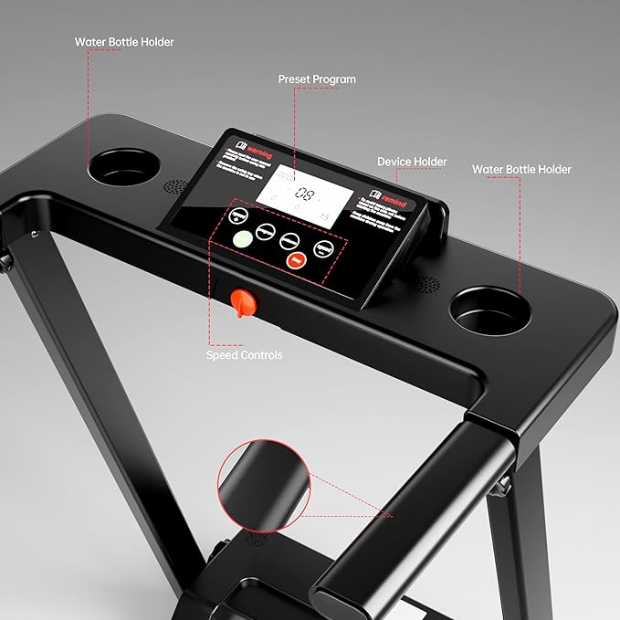 Portable Foldable Treadmills for Home, Walking Pad Treadmill, Lightweight Folding Treadmill with Handle, 3.0 HP Treadmills for Exercising, 300 LBS Capacity, with LED Display
