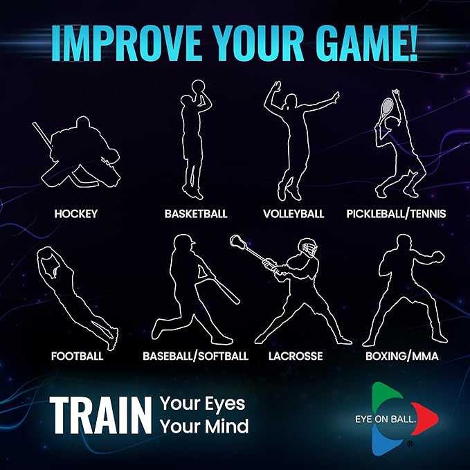 Vector Ball S Neuro-Visual Reaction Ball for Improving Sports Quickness, Focus, Agility, Speed, Hand Eye Coordination - Waterproof, Impact Color-Changing Reflex Trainer - Cognitive Training Tool