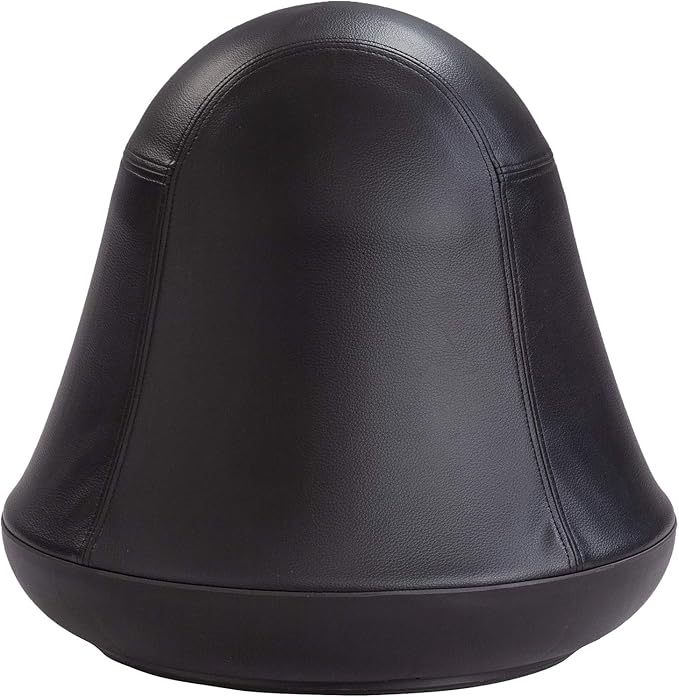 Safco Runtz Swivel Ball Chair for Kids, Anti-Burst, Exercise Ball Chair, 360° Rotation, Supports Movement, Better Posture and Balance, Black