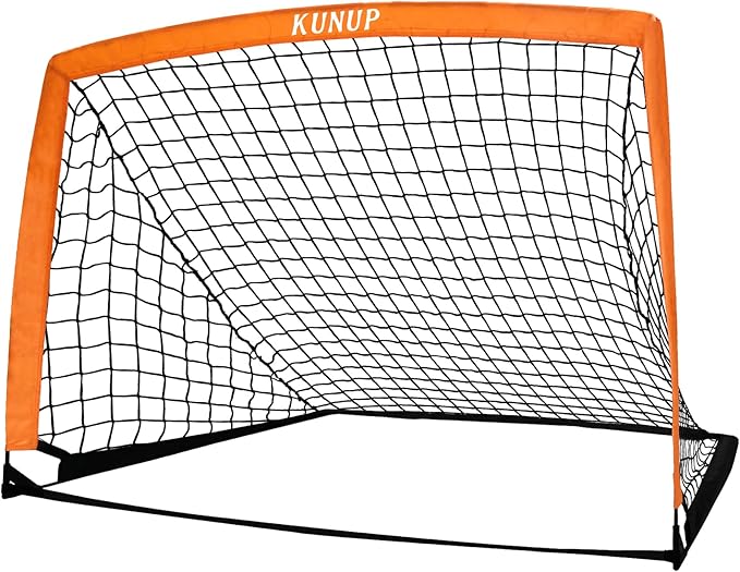 5×3 6x4 9x5 FT Portable Kids Soccer Goal for Backyard, Foldable Soccer Practice Net with Carrying Bag for Toddler Youth Adult Pop Up Soccer Training Equipment Indoor and Outdoor Sports Game