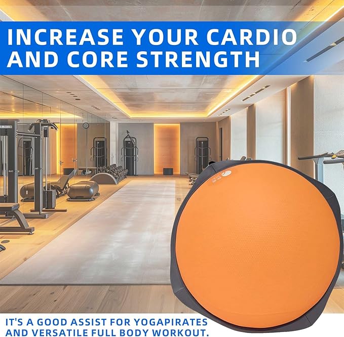 Balance Ball Home Workout Equipment, 27.5/31.5 inch Exercise Ball Balance Trainer, Stability Ball for Exercise, Half Balance Ball Strength Training Equipment for Cardio and Core Training