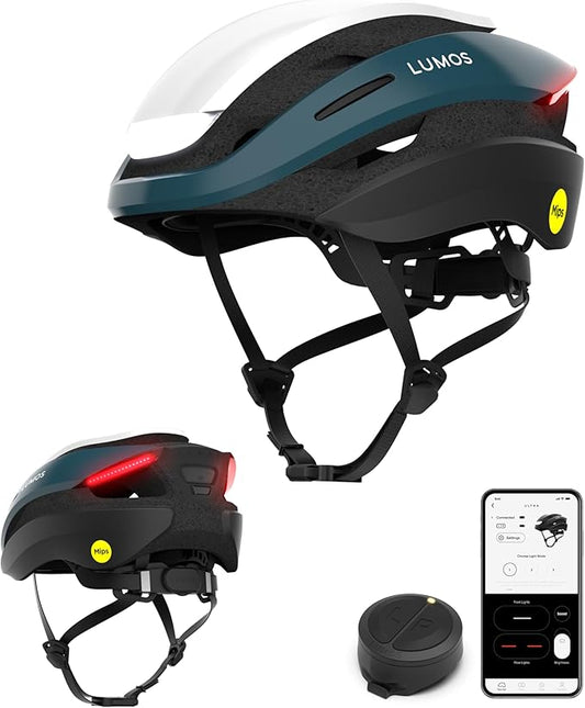 Lumos Ultra Smart Bike Helmet | Customizable Front and Back LED Lights with Turn Signals | Road Bicycle Helmets for Adults: Men, Women