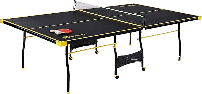 MD Sports Table Tennis Tables Multiple Styles Ping Pong Tables, Foldable for Easy Storage with Nets Included, Perfect for Family Game Rooms