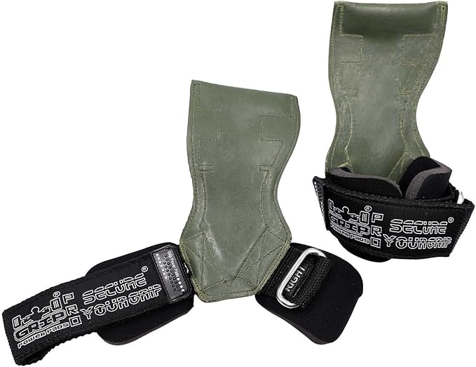 Lifting Grips PRO Weight Gloves Heavy Duty Barbell Gymnastics Straps Alternative to Power Hooks Deadlifts Adjustable Neoprene Padded Wrist Wrap