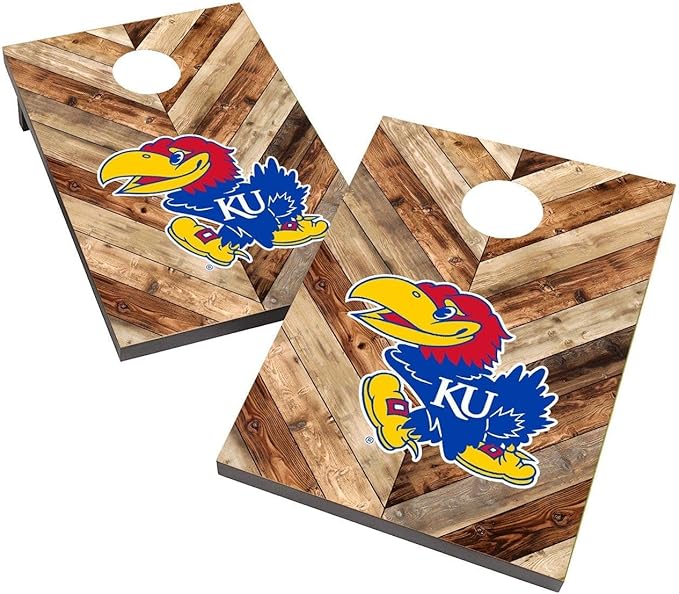 College Team Cornhole Boards, 2x4 Bag Toss Game Set, Officially Licensed Cornhole Game, Perfect for Tailgates