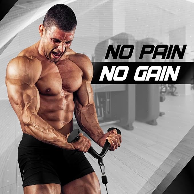 Cable Attachments for Gym, Cable Machine Attachment Set, LAT Pulldown Attachments, Cable Machine Accessories, Tricep Pull Down Attachment, Home Gym Accessories