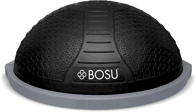 Bosu Half Ball Home Balance Exercise Trainer for Strength and Flexibility Workouts with Built to Last Burst Resistant Material and Hand Pump