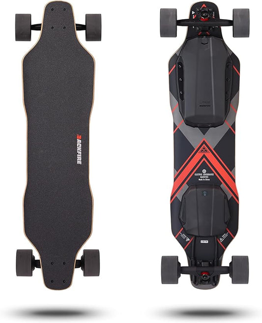 Backfire G5 Electric Skateboard with OLED R5s Remote, Top Speed: 28.5mph, up to 25 Miles Range